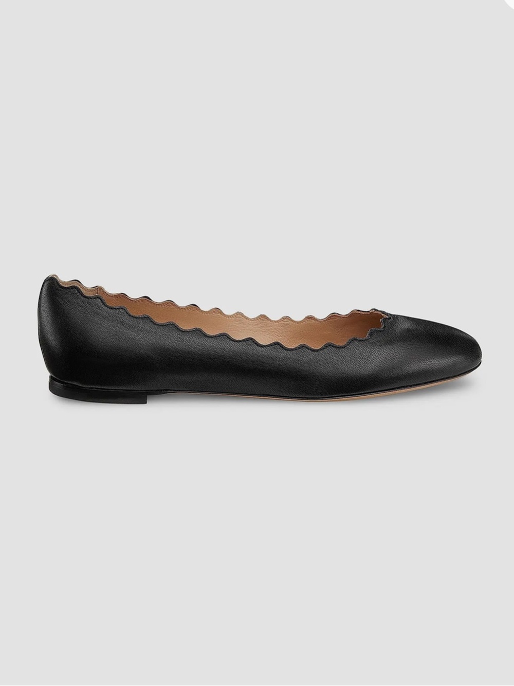 Chloe Lauren Leather Ballet Flats